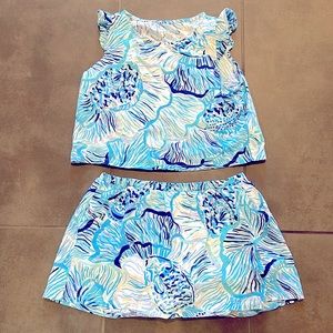 Lilly Pulitzer Two-Piece Skort Set XL 12-24